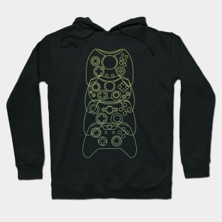 Xbox Controller Evolution (Green Lines) Hoodie